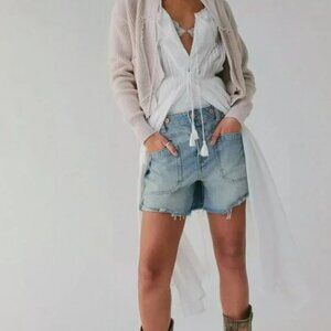 Free People Palmer denim shorts